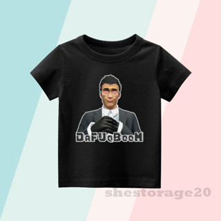 Dafuqboom SKIBIDI TOILET เสื้อยืด ลาย DAFUQBOOM SKIBIDI TOILET สําหรับเด็กผู้ชาย และเด็กผู้หญิง