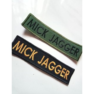 แผ่นแพทช์ ปักลาย Mick Jagger อุปกรณ์เสริม สําหรับตกแต่งเสื้อผ้า