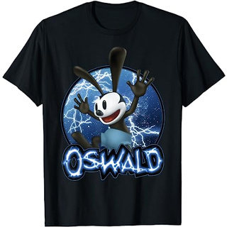 เสื้อยืด พิมพ์ลาย Disney Epic Mickey Oswald Lightning Portrait แฟชั่นสําหรับเด็กผู้ชาย และผู้หญิง อายุ 12 3 4 5 6 7 8 9 10 11 12 ปี