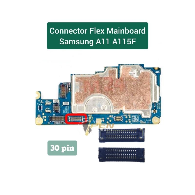 แท้ ซ็อกเก็ตเชื่อมต่อเมนบอร์ด แบบยืดหยุ่น สําหรับ Samsung A11 A115F