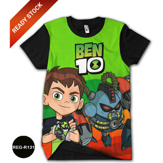 เสื้อยืด พิมพ์ลายการ์ตูน Ben 10 Alien Force 3D สําหรับเด็ก REG-R131