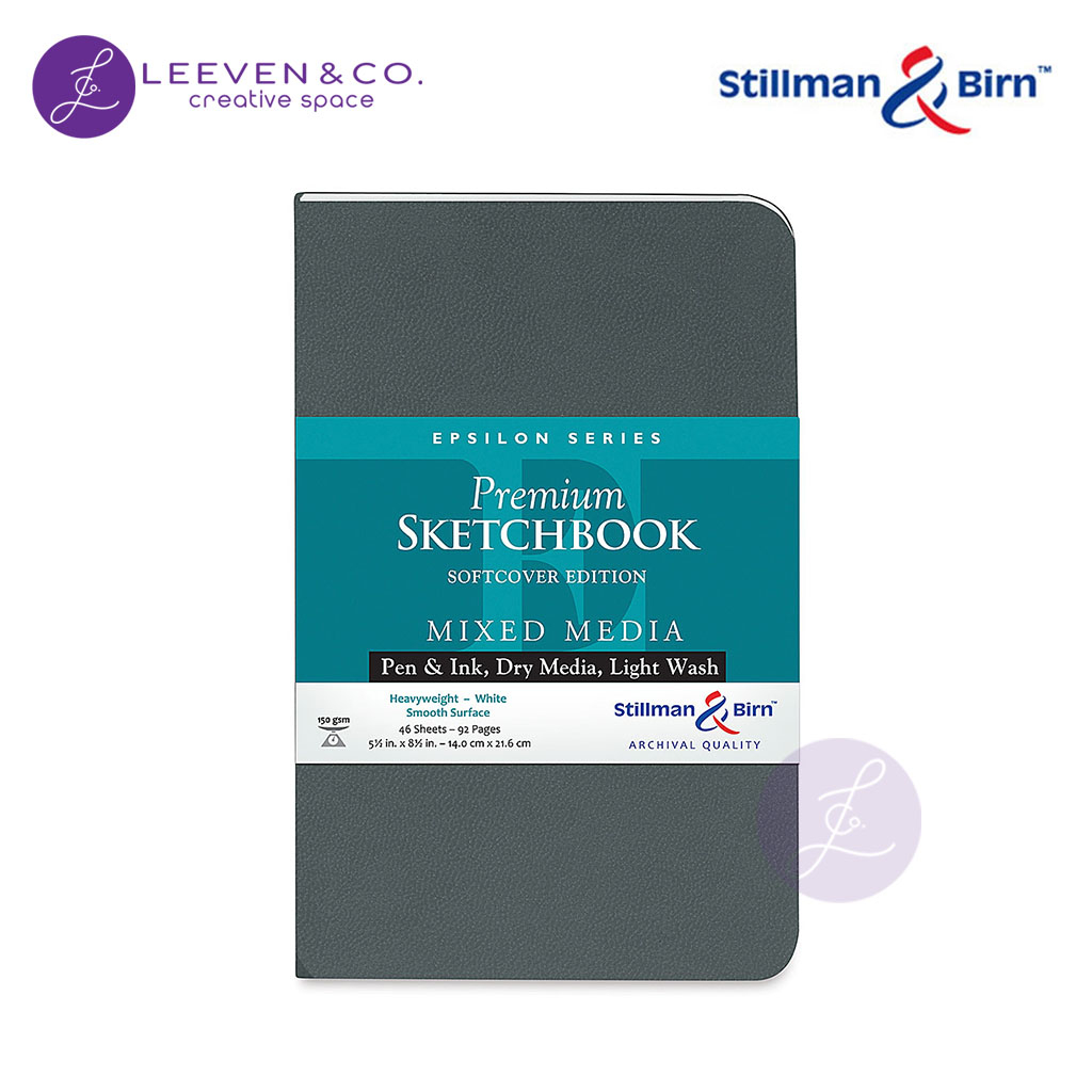 STILLMAN & BIRN 150GSM SKETCHBOOK SOFTCOVER A5 (51⁄2 X 81⁄2 INCH) PORTRAIT 46 แผ่น