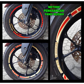 YAMAHA NEW GRAND FILANO FRONT REAR RIM STICKER (kc.033)