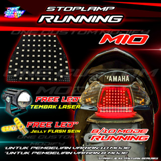 Mio ไฟเบรกท้ายรถยนต์ LED 8 10 โหมด รูปโบนัส สีทอง 2004 2005 2006 2007 2008 2009 2011 2011 2012 ไฟสัญญาณ LED สัญญาณเตือน