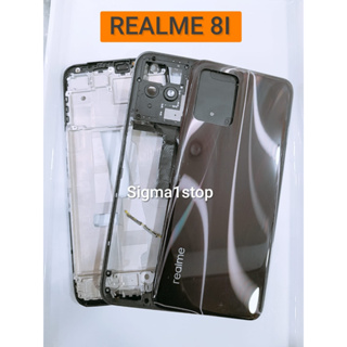 เคสโทรศัพท์มือถือ LCD กรอบกลาง ด้านหลัง สําหรับ REALME 8I