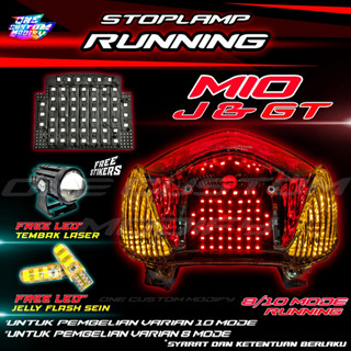 ไฟเบรกท้าย LED 8 10 โหมด สําหรับรถจักรยานยนต์ MIO J MIO GT 2012 2013 2014 ไฟ