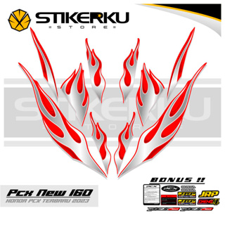 สติกเกอร์ PCX 160 MOTIF 6 รุ่นไฟ PCX160 LIST Pole Unique SIMPLE ORI STICKER STICKER STIPING ABS HONDA สําหรับติดตกแต่งรถยนต์