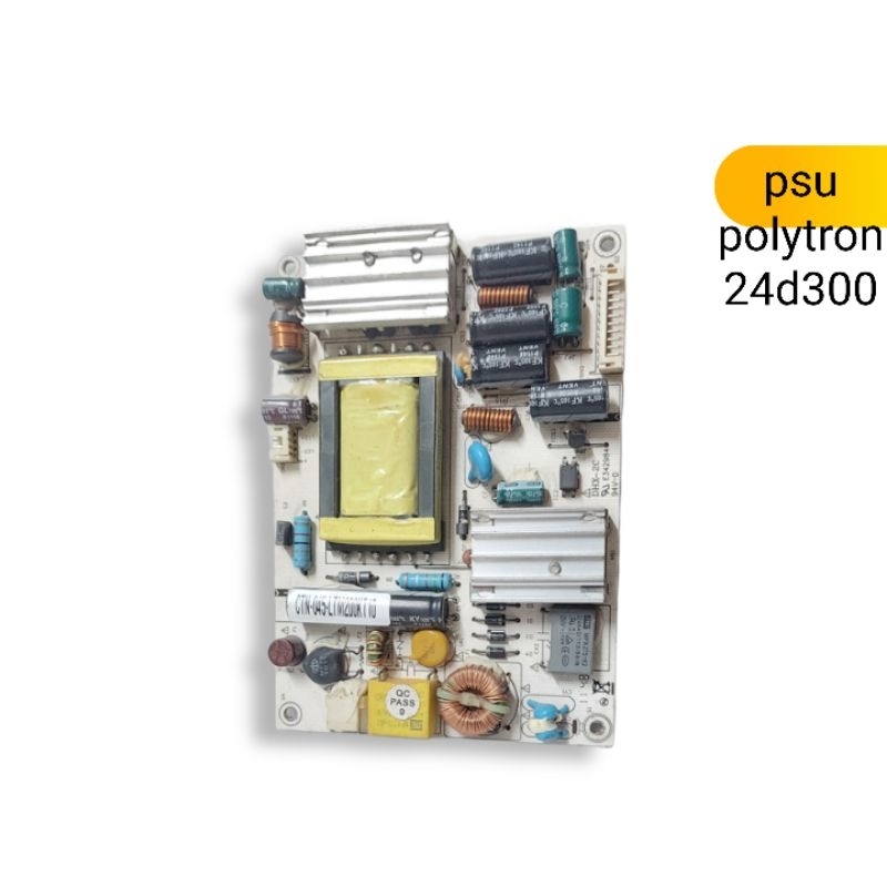 Psu LED TV POLYTRON 24D300 PLD24D300 SKYUIN CRN045 REV 1.1 DHX-2C E342984 อีอี226038.5V-12V