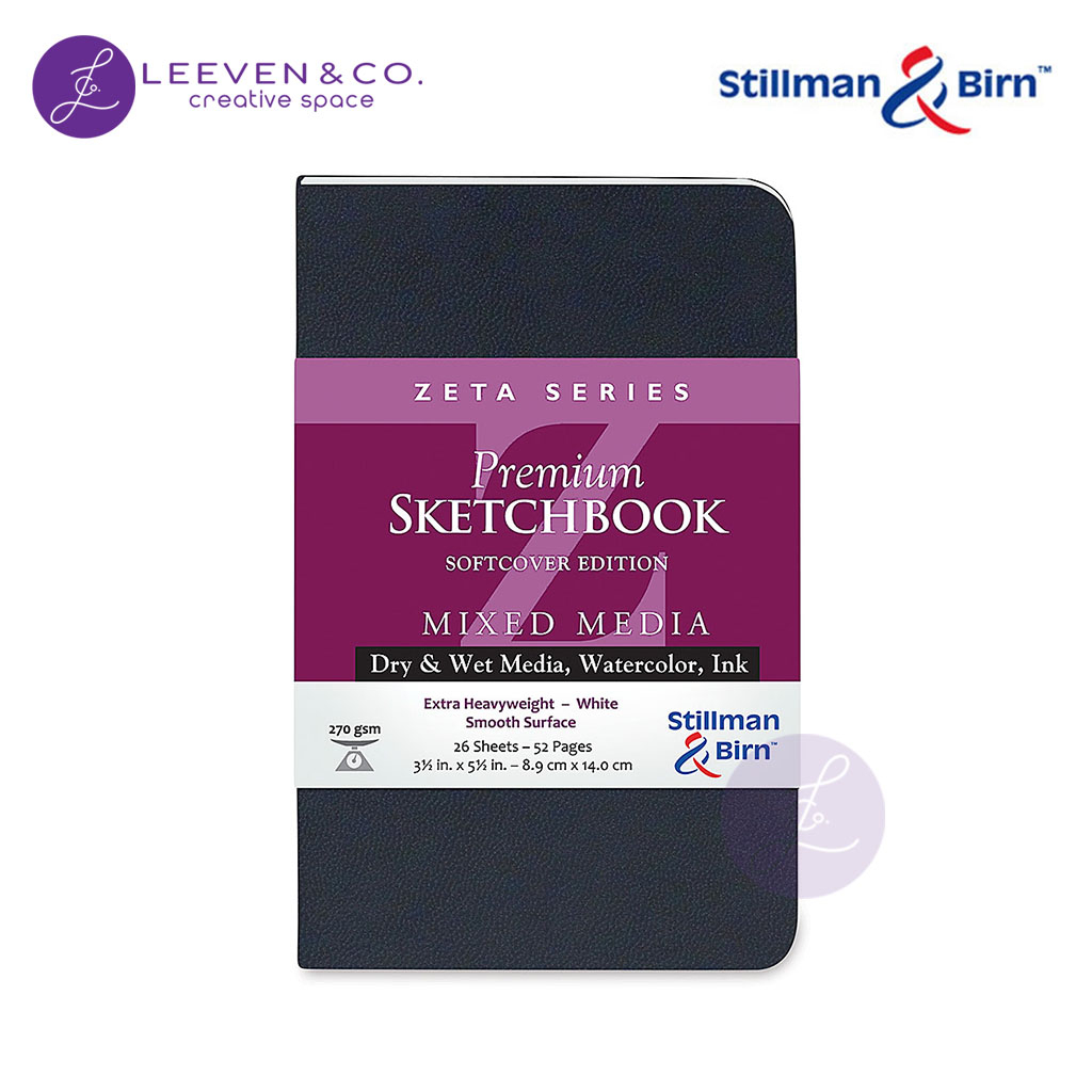 STILLMAN & BIRN 270GSM SKETCHBOOK SOFTCOVER A6 (31⁄2 X 51⁄2 INCH) PORTRAIT 26 แผ่น