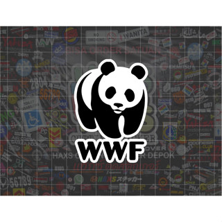 สติกเกอร์ตัด WWF ขนาด 5 ซม. สําหรับรถจักรยานยนต์