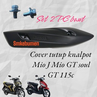 Mio j mio gt soul gt 115p ชุดฝาครอบป้องกันท่อไอเสีย 2 ชิ้น