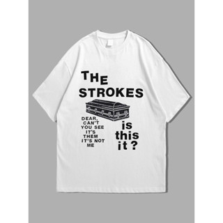 เสื้อยืด พิมพ์ลาย The STROKES Is This it? เสื้อยืด พิมพ์ลายวงร็อค Reptileia พรีเมียม