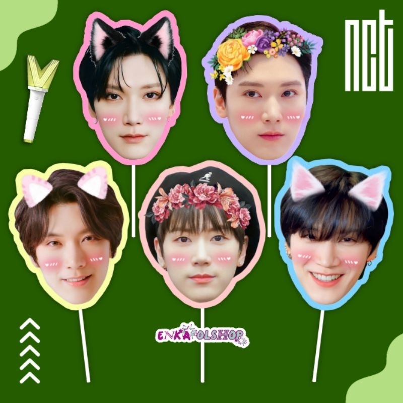 พัดลม FACE/NCT WAYV FACE FAN: TEN handfan, kpop FAN, character FAN, FACE FAN, FACE FAN, หน้ากากปาร์ตี้