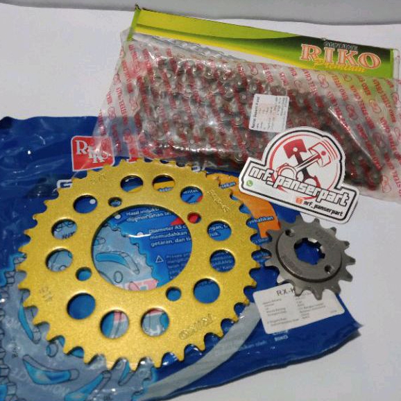 ชุดเกียร์ RONTE 415 RXKING//ชุดเกียร์/เกียร์โซ่ YAMAHA RX KING ใหม่ RXS F1 FORCE 1 F1ZR CRYPTON VEGA