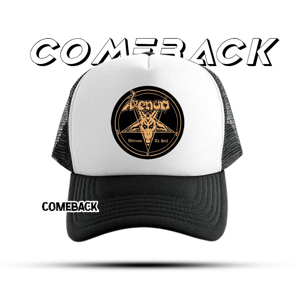 หมวกเบสบอล Topi Jaring Venom - Topi Trucker - Topi jaring Pria - Topi Trucker pria - Topi Costume - 