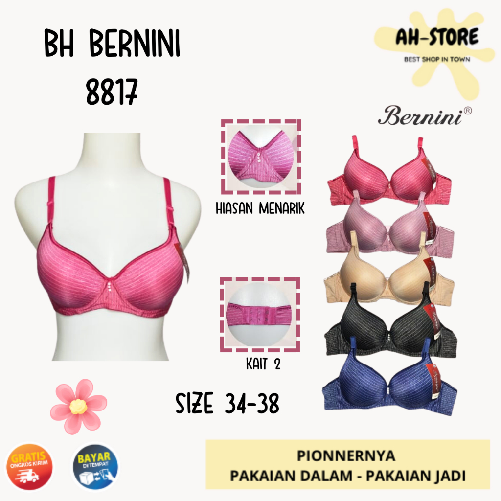 Bernini BH 8817 / Wire Foam Bra Size 34-38 / Premium WOMEN& 39;S UNDERWEAR - anita