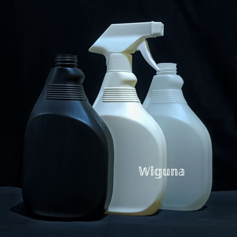 Kispray ขวด HDPE 500 มล. / ขวด HDPE แบบบาง 500 มล. พร้อมฝาสเปรย์ Kispray / ขวดสเปรย์ HDPE 500 มล.