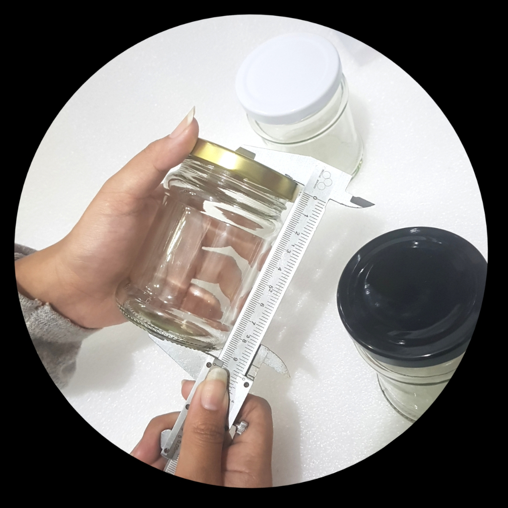 200ML TALL GLASS BOTTLE 200 ML 6 ชิ้น [ขวดใหม่] + ใหม่ ZINC CAP / ROUND CYLINDER BOTTLE GLASS JAR 20