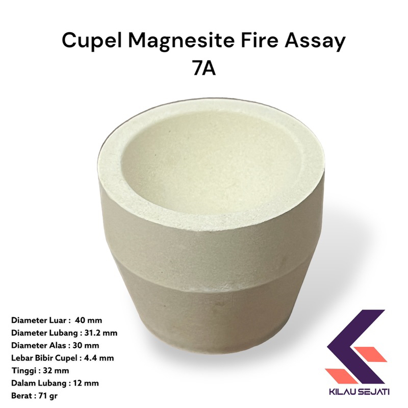 Magnesite Cupel Fire Assay 7A