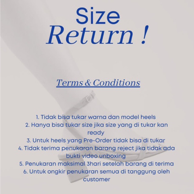 RETURN & EXCHANGE***