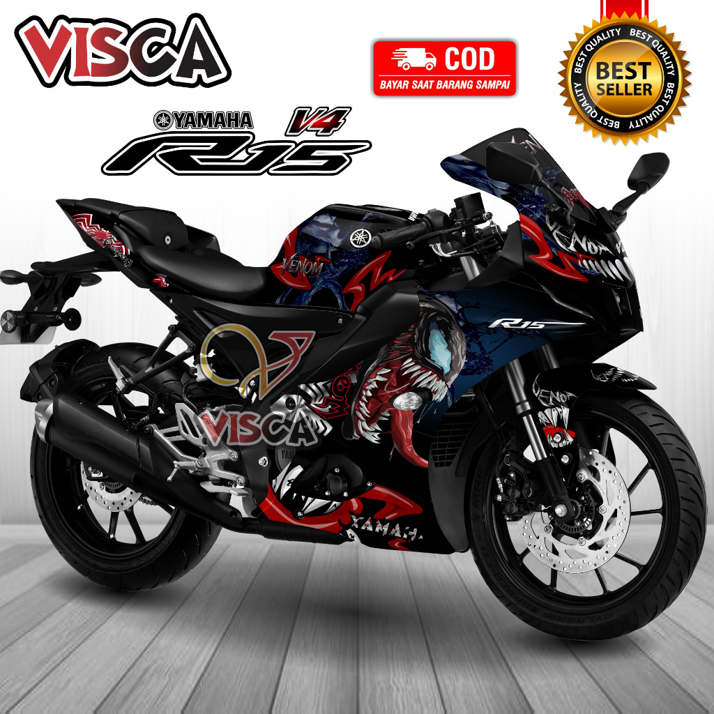 รูปลอก R15 V4 สติ๊กเกอร์เต็มตัว R15 V4 รูปลอกเต็มตัว R15 V4 Venom