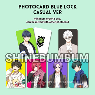 Photocard Blue Lock Casual Ver (2 ด้าน)