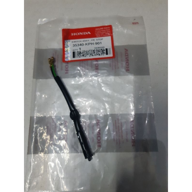 Original Honda Beat Fi-Beat POP-Genio-Vario Led-Scoopy Fi สวิตช์เบรคหน้า 35340-KPH-901