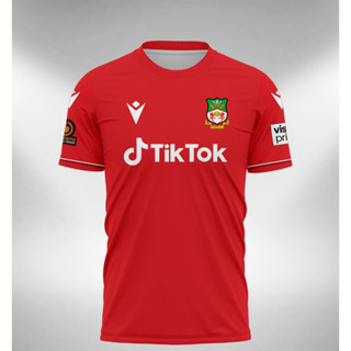 เสื้อกีฬาแขนสั้น ลายทีมเหย้า Wrexham 2022 2023