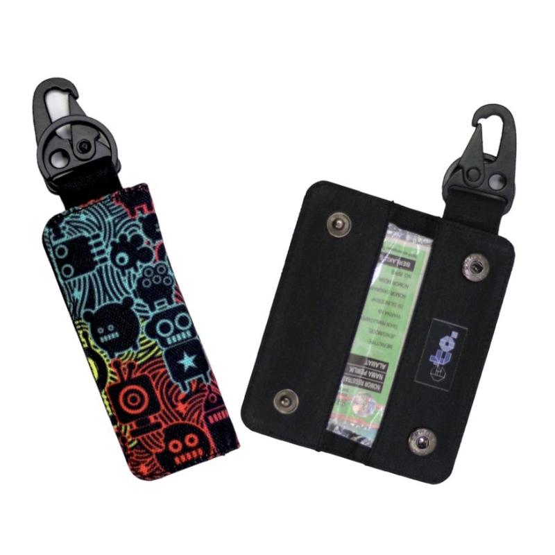 GANTUNGAN STNK WALLET CARBINER CAR MOTORCYCLE KEYCHAIN MOTIF - DSC003