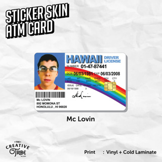 Mc Lovina - สติ๊กเกอร์สกิน - ไวนิล ATM Debit Credit Emoney F…