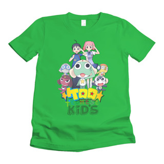 (ฟรีชื่อ) เสื้อยืดลําลอง แขนสั้น พิมพ์ลายการ์ตูน KERORO GUNSOU สําหรับเด็ก