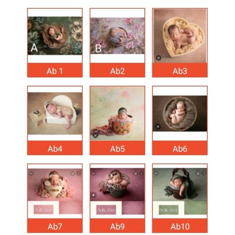 BACKGROUND PHOTO PRODUCT/BABY NEWBIE "23