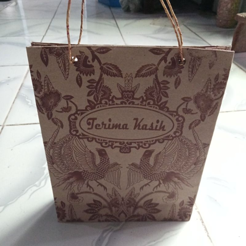 Paperbag Paperbag Paper Bag Batik Tanggung Wafer Bag Coconut Bread Celebration Bag