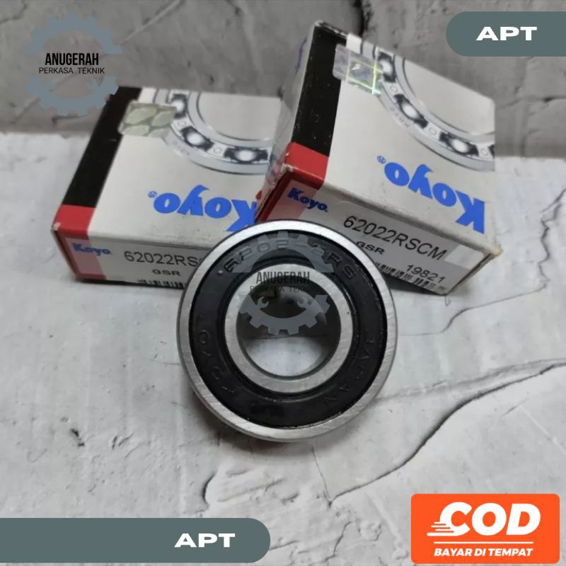 Lahar Bearing 6202 2RS KOYO ฝาครอบยาง