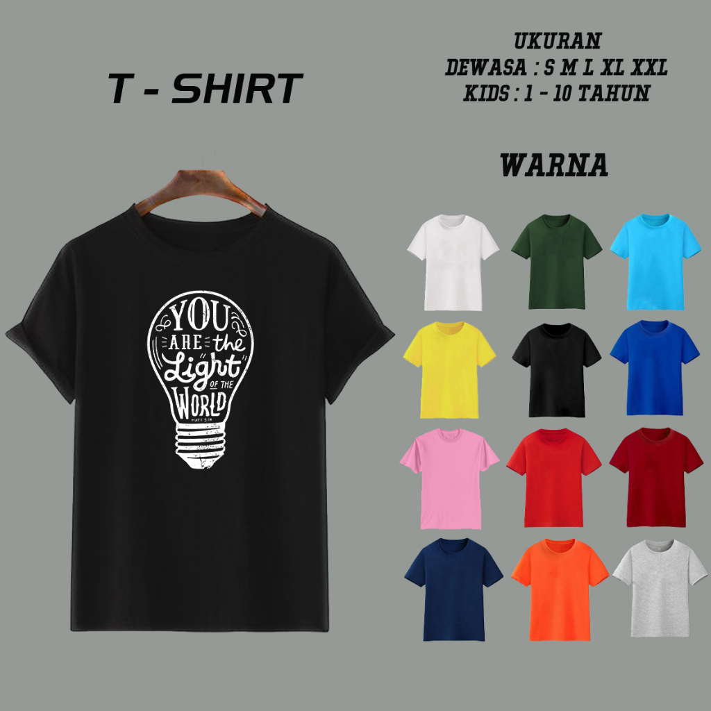 C219 LAMP LIGHT T-SHIRT / SPIRITUAL T-SHIRT / EASTER เสื้อยืดสําหรับผู้ชายและผู้หญิง / CROSS SHIRT ส