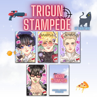 โฟโต้การ์ดแสตมป์ trigun โดยพวงกุญแจ onintwin / trigun stampede