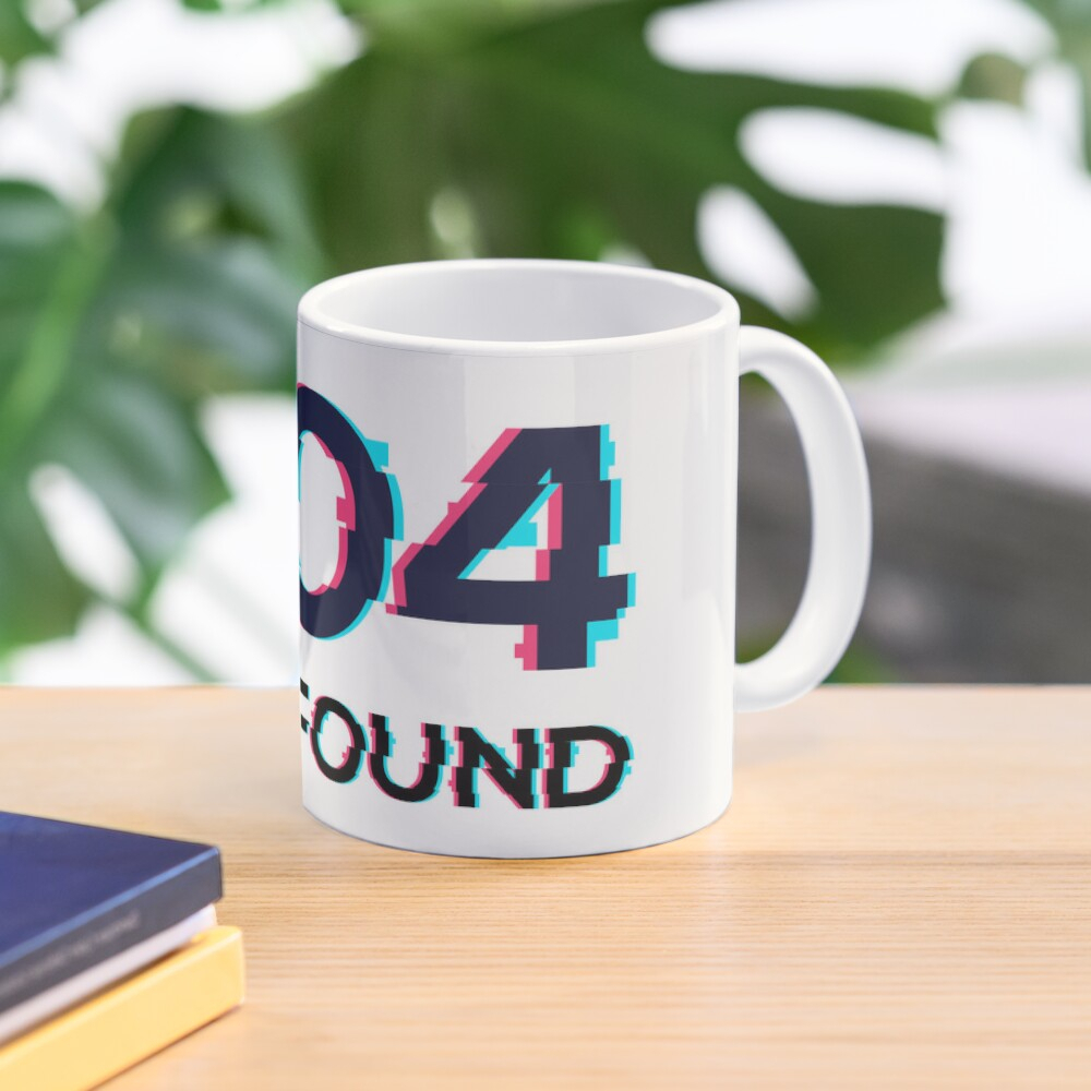 Eror Not Found 404 Design Glass Mug
