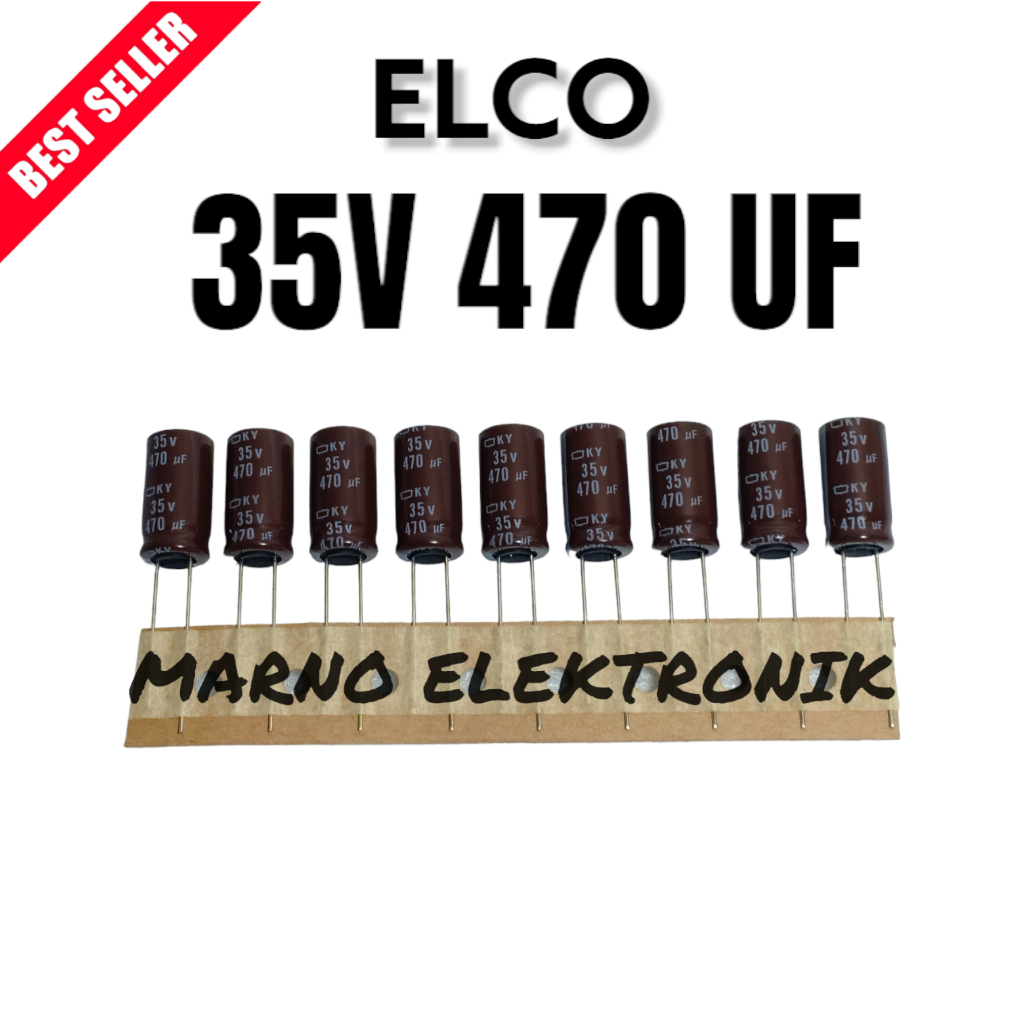 ELCO 35V 470UF 35 V 470 UF ต้นฉบับต้นฉบับ