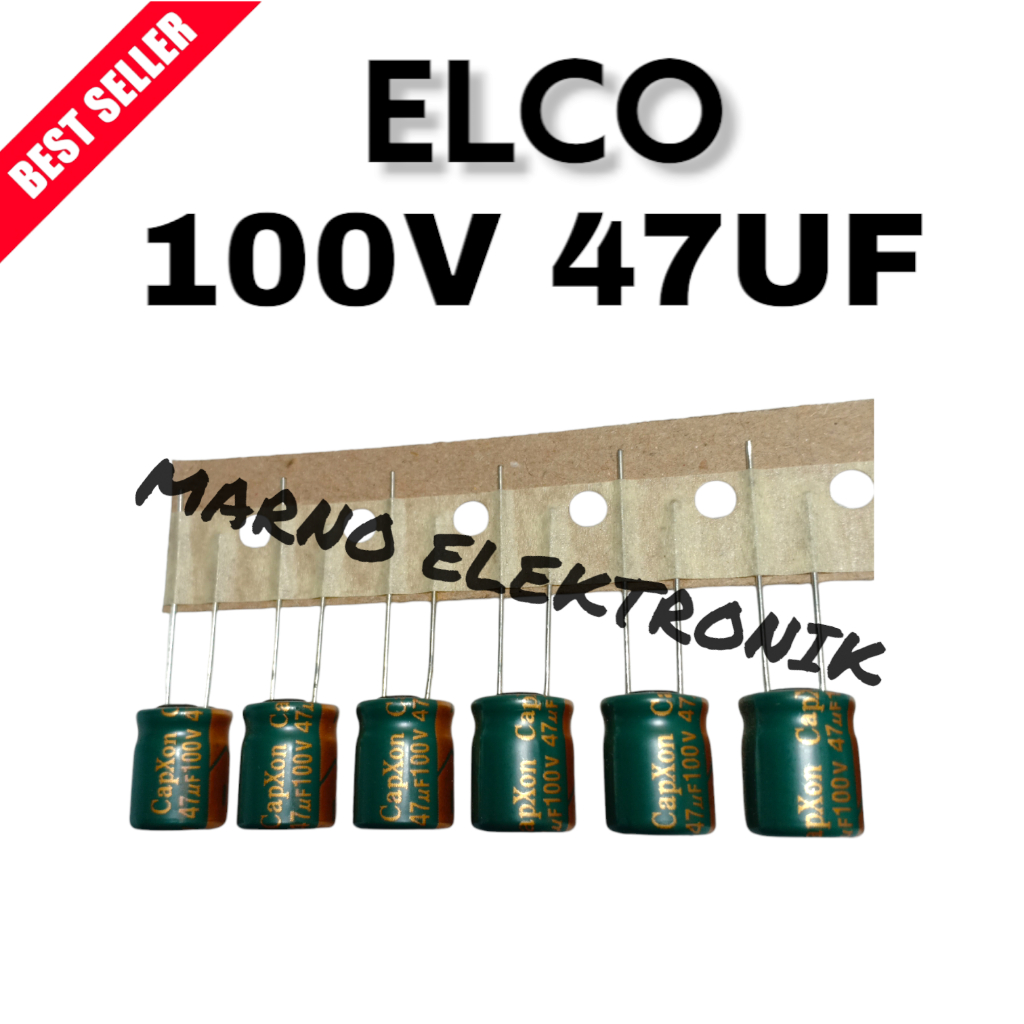 ELCO 100V 47UF 100 V 47 UF ORIGINAL
