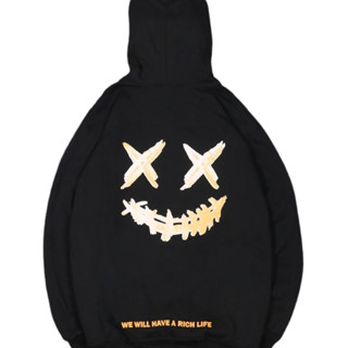 เสื้อกันหนาว มีฮู้ด ลาย RICKY IS CLOWN BB BLACK