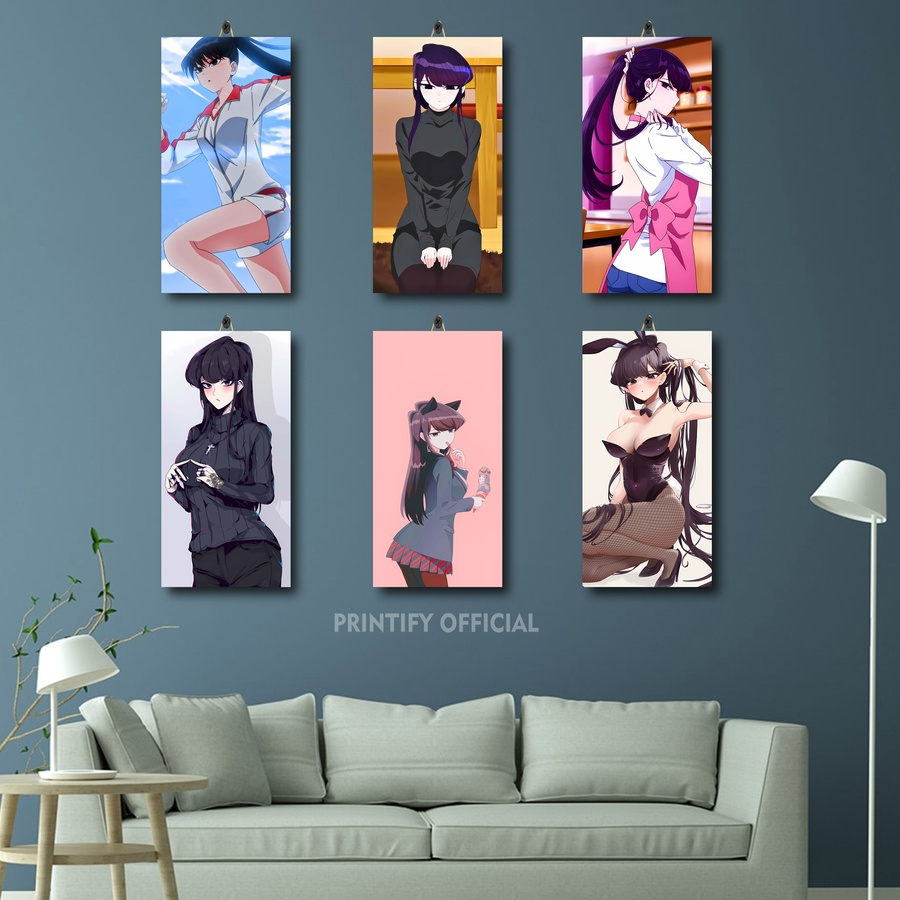 ห้องขนาดใหญ่ DECORATION WAIFU KOMI-SAN WA COMMYUSHOU DESU 15X30 | สินค้า PRINTIFY| จัมโบ้อนิเมะ ห้อง