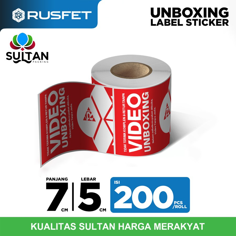 Unboxing Video Sticker 7X5Cm Unboxing Video Label Sticker Unboxing Roll