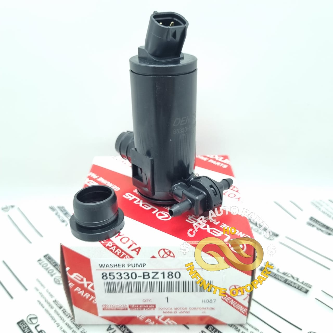 มอเตอร์เครื่องซักผ้า PUMP FRONT WIPER ปั๊มน้ํา TOYOTA GRAND NEW AVANZA RUSH 85330-BZ180 คุณภาพดี
