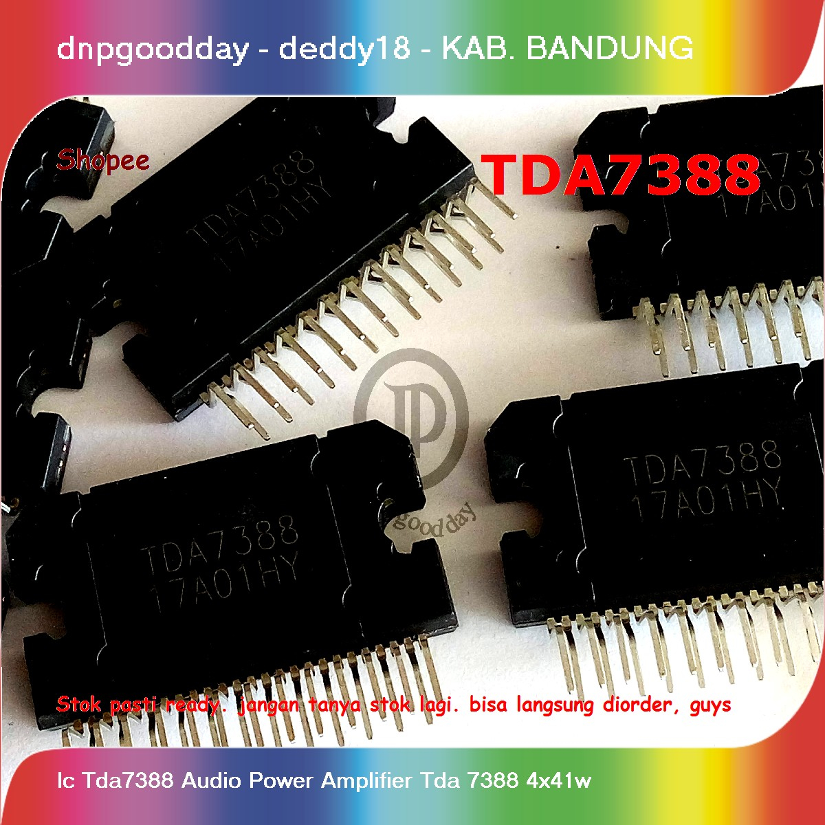Ic Tda7388 เครื่องขยายเสียง Tda 7388 4x41w