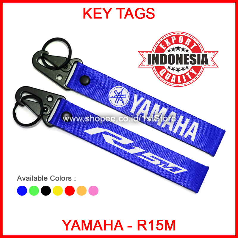 GANTUNGAN คุณภาพสูงพวงกุญแจ YAMAHA R15M PREMIUM KEYCHAIN LOGO YZF R15 M WGP 60TH รถจักรยานยนต์ตัวแปร