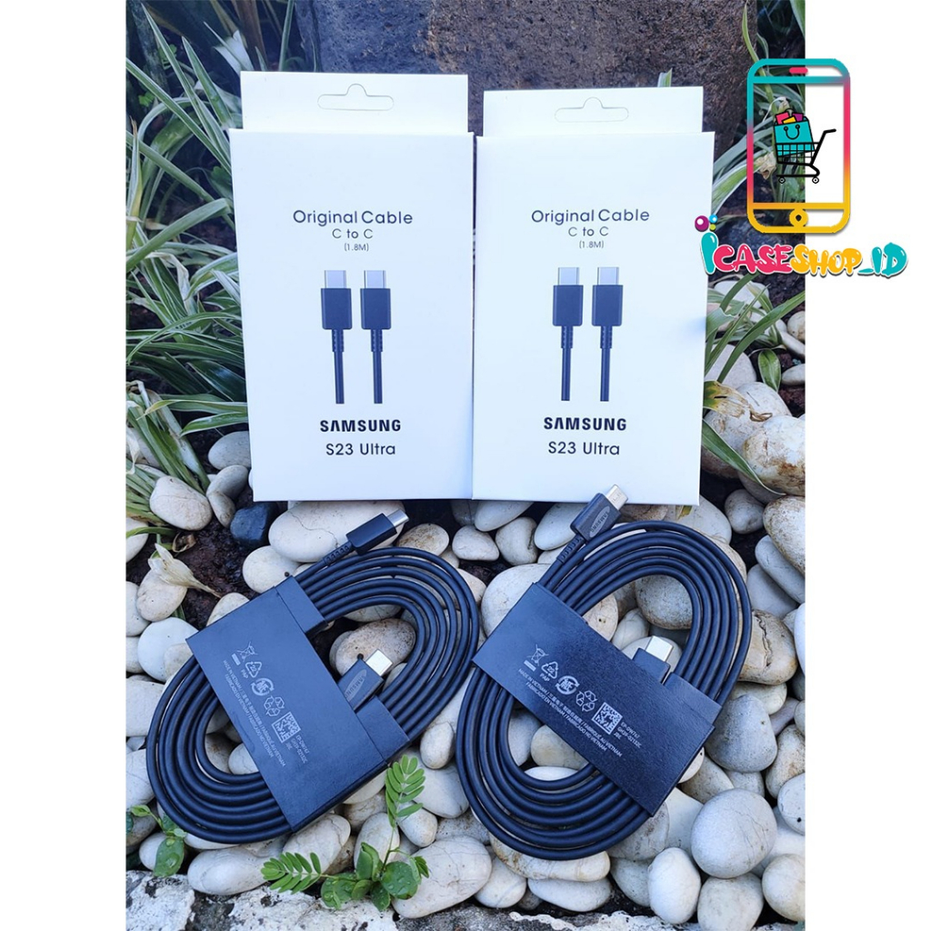 สายเคเบิลข้อมูล IC Samsung S23ultra 1.8M ชาร์จเร็วสุดสําหรับ Galaxy A23 A33 A53 A73 5G s21+ S21 fe s