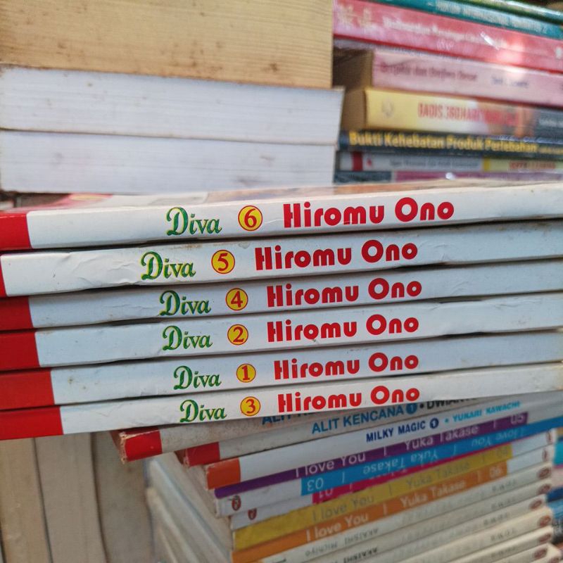 หนังสือการ์ตูน Diva Teen แพ็ค 6 เล่มต้นฉบับ จบ