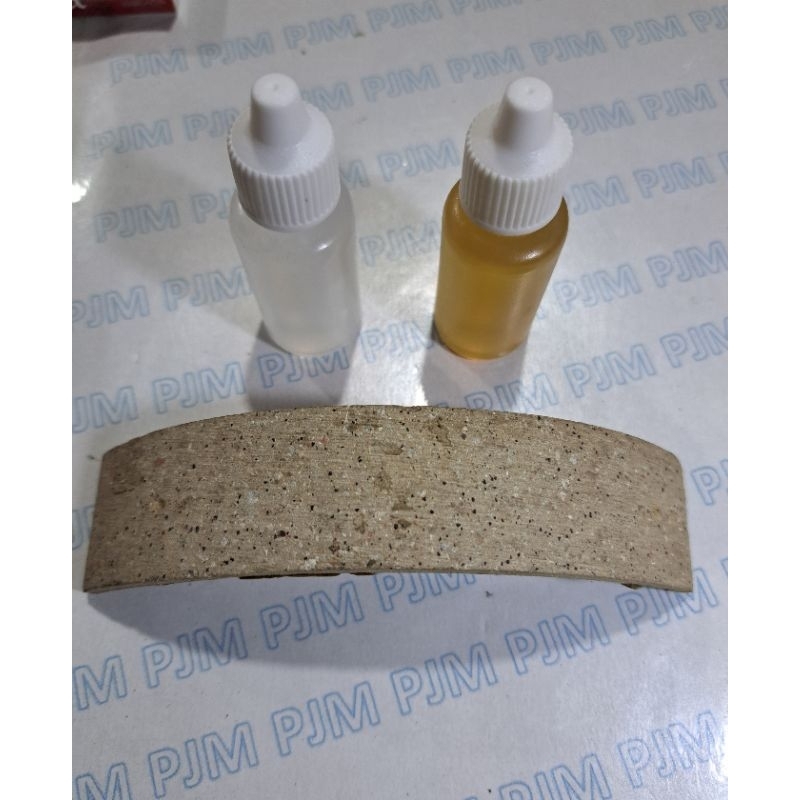 Double Brake Lining Leather 1pcs+1set Glue (ซับทําลาย) สีเหลือง Soft สามารถโค้งงอได้ - NIVERSAL Doub