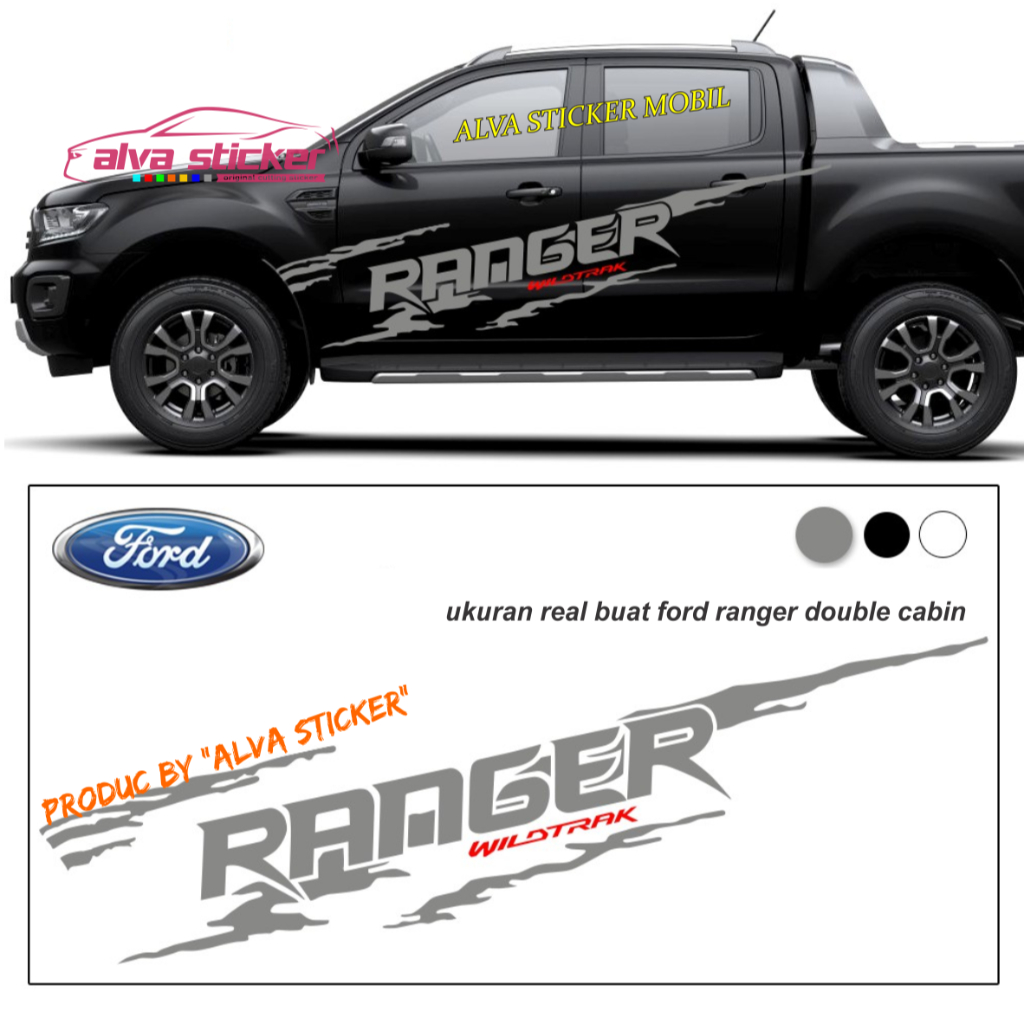 สติกเกอร์ติดกระท่อมรถยนต์ แบบคู่ สําหรับ ranger wildtrak ford ranger Mud