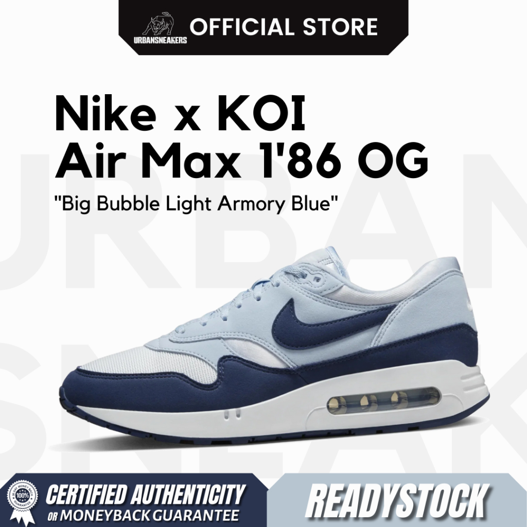 Nike Air Max 1'86 OG รองเท้าผ้าใบลําลอง สีฟ้าอ่อน | Fj8314 001